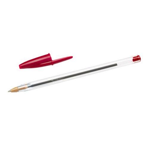 Penna a sfera BIC Cristal® Large 1,6 mm rosso Conf. 50 pezzi - 951625 a  soli 21.34 € su