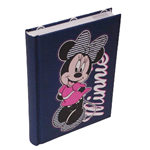 Minnie Disney Diario Pocket 12 mesi Tessuto Blu 58516 Scuola