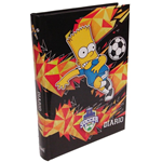 The Simpsons Diario 10 Mesi soccer non Datato nero Scuola