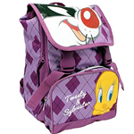 Titti Tweety college Zaino Sdoppiabile Viola Scuola