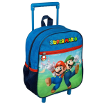 Super Mario Trolley Zaino Asilo 222040 Azzurro e verde