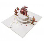 Origami biglietto auguri buon compleanno per bambini con clown ORSU4487