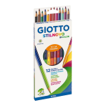Giotto Stilnovo Cf 12 Pastelli Bicolor ogni pastello ha 2 colori