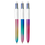 Bic 4 Colori Gradient penna a sfera fusto metallizzato a sfumare