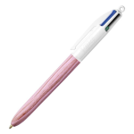 Bic 4 Colori Wood Style penna a sfera fusto effetto legno colore Rosa