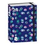 Invicta Diario Pocket 16 mesi datato 2024-2025 Blu Sfere colorate con elastico