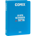 comix diario agenda 16 mesi mini 16x11,5x3 cm 2024-2025 cyan