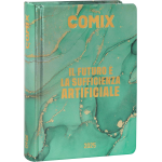 comix diario agenda 16 mesi mini 16x11,5x3 cm 2024-2025  fluid marble