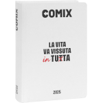 comix diario agenda 16 mesi standard 18,5x13,5x3 cm 2024-2025 white