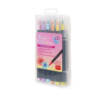 Legami Pennarelli Brush Markers confezione da 12 Colori pastelli BUMA0002