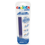 Carioca Oops Refills per penna cancellabile conf. da 3 colore Inchiostro Blu
