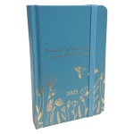 Nature Gold Agenda 2025 Giornaliera 21x14,5 cm Turchese