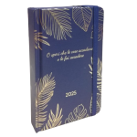 Nature Gold Agenda 2025 Giornaliera 14,5x9 cm Blu