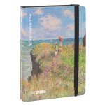 Haltadefinizione Agenda Giornaliera 12 mesi 2025 dimensioni 15,5x11 cm Claude Monet Passeggiata sulla scogliera a Pourville