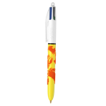 Bic 4 Colori Velours penna a sfera fusto giallo Aragoste e granchi in velluto