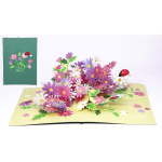 Origamo Biglietto Auguri Fiori Flowers KP028