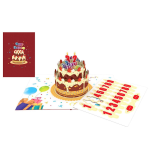 Origamo Biglietto Auguri Torta Colorata KPC03