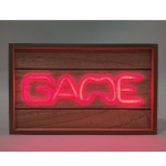 Nqeo - Wood Lampada Neon a LED Game Illumina il Tuo Spazio da Gioco con Stile