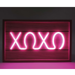 Nqeo - Wood Lampada Neon a LED Xoxo per Esprimere Affetto e Stile