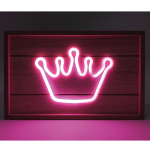 Nqeo - Wood Lampada Neon a LED Queen Corona per Aggiungere un Tocco di Regalità