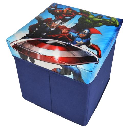 Avengers Pouf Contenitore casa giocattoli poggiapiedi bambini contenitore  Marvel